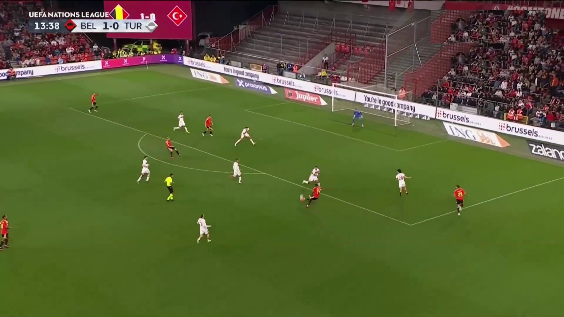 خلاصه بازی بلژیک 3-0 ترکیه (دبل دی بروینه)