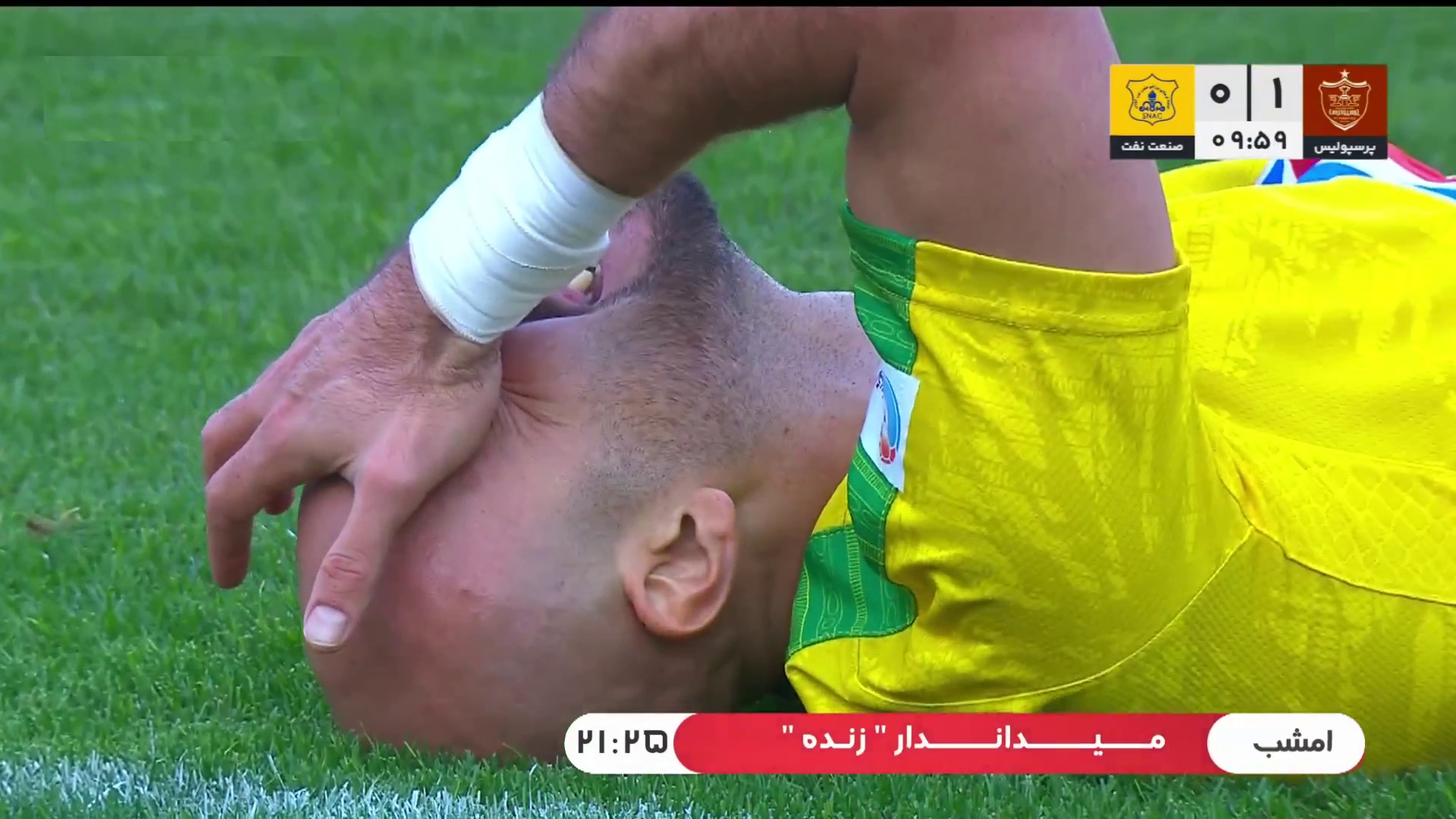 پنالتی صنعت نفت مقابل پرسپولیس پس از بازبینی رد شد
